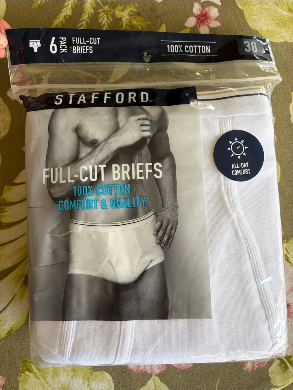 Stafford White Full-Cut Briefs – Pack of 6